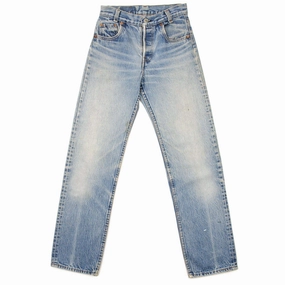 VINTAGE LEVIS 501 JEANS INDIGO SIZE W25 L28 MADE IN USA Minimalist Adult Fashion Evening Stroll Athlete Fit