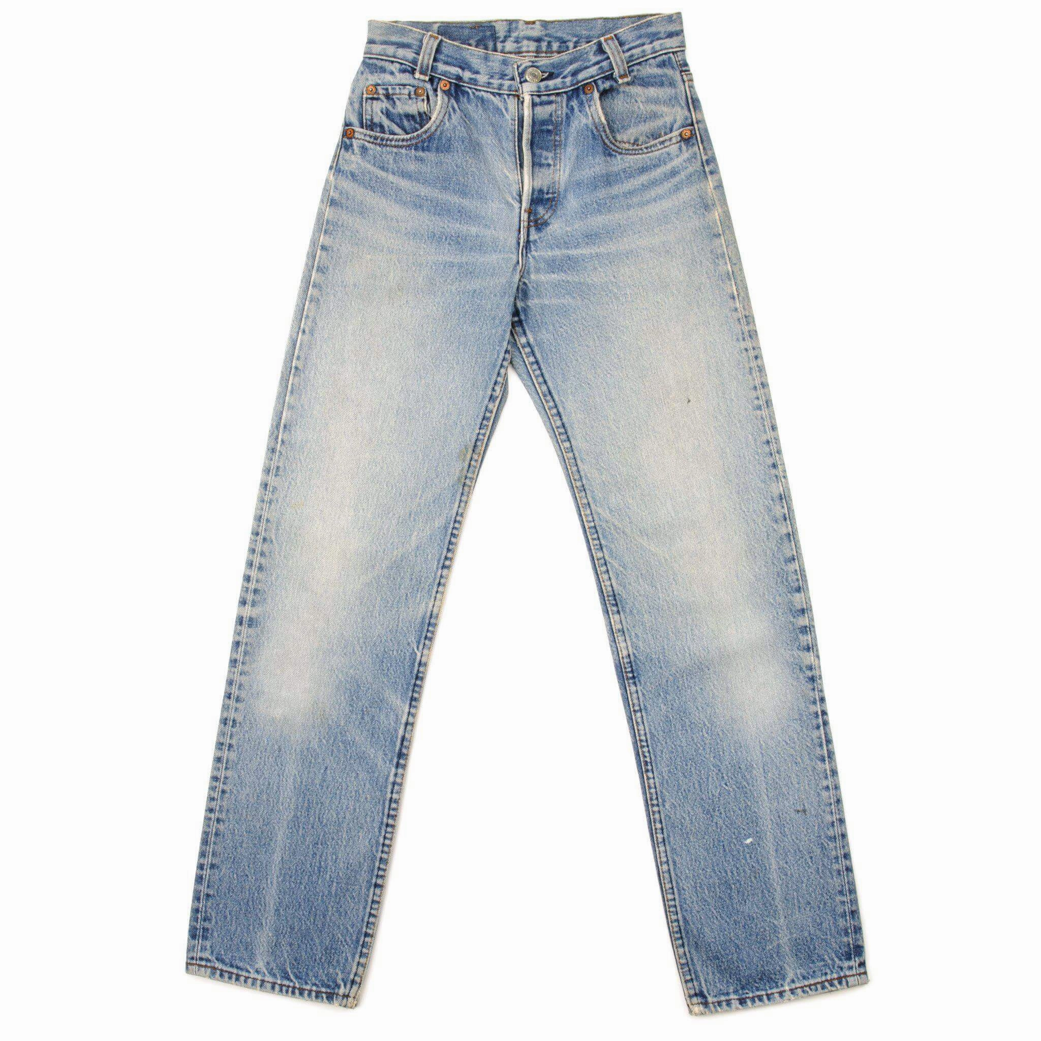 VINTAGE LEVIS 501 JEANS INDIGO SIZE W25 L28 MADE IN USA General Fit