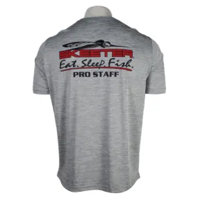 Casual Elegance Skeeter Pro Staff Silver Electric Heather Performance Tee