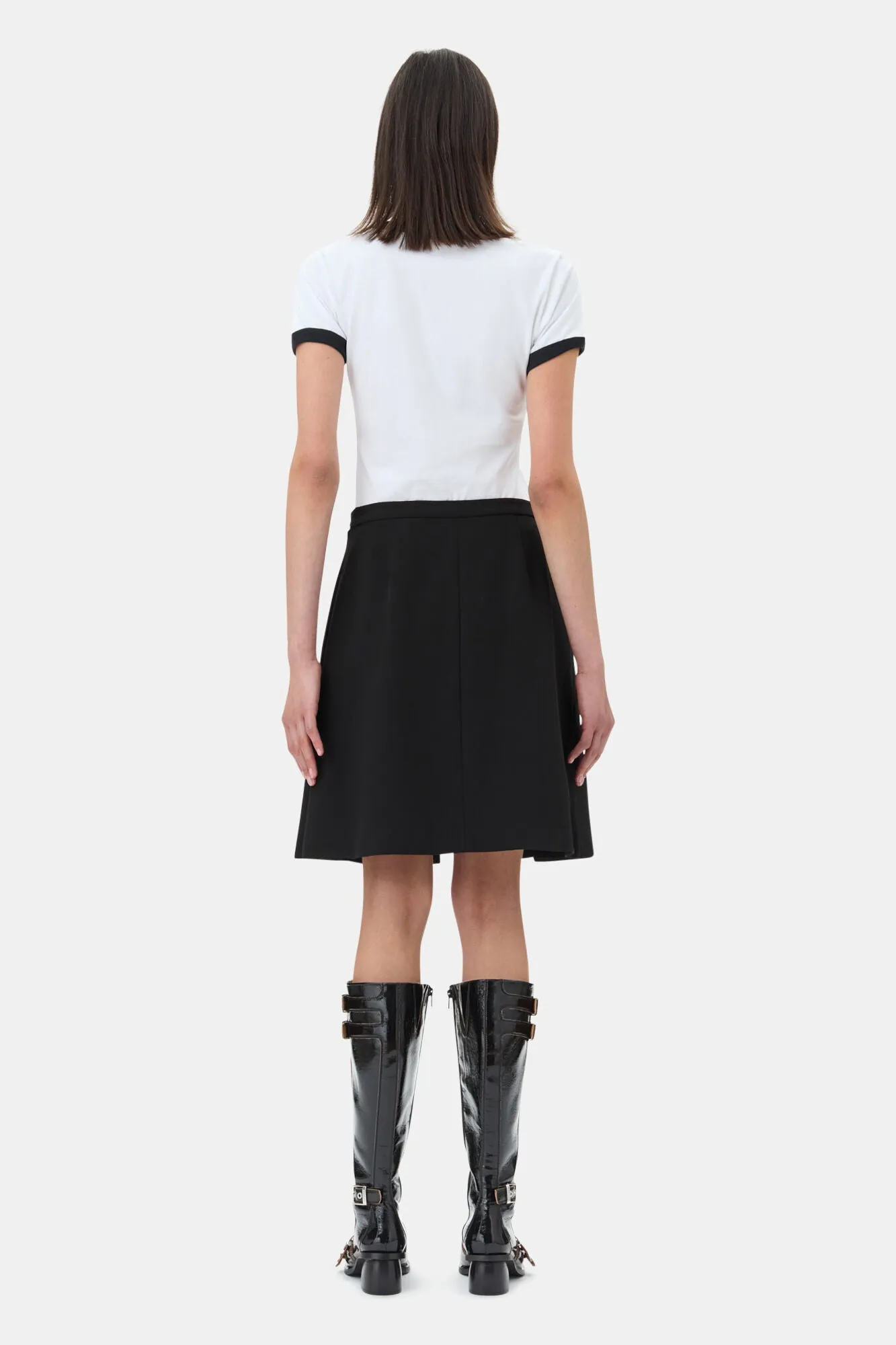 Effortless Vibe White Basic Jersey Bear T-shirt