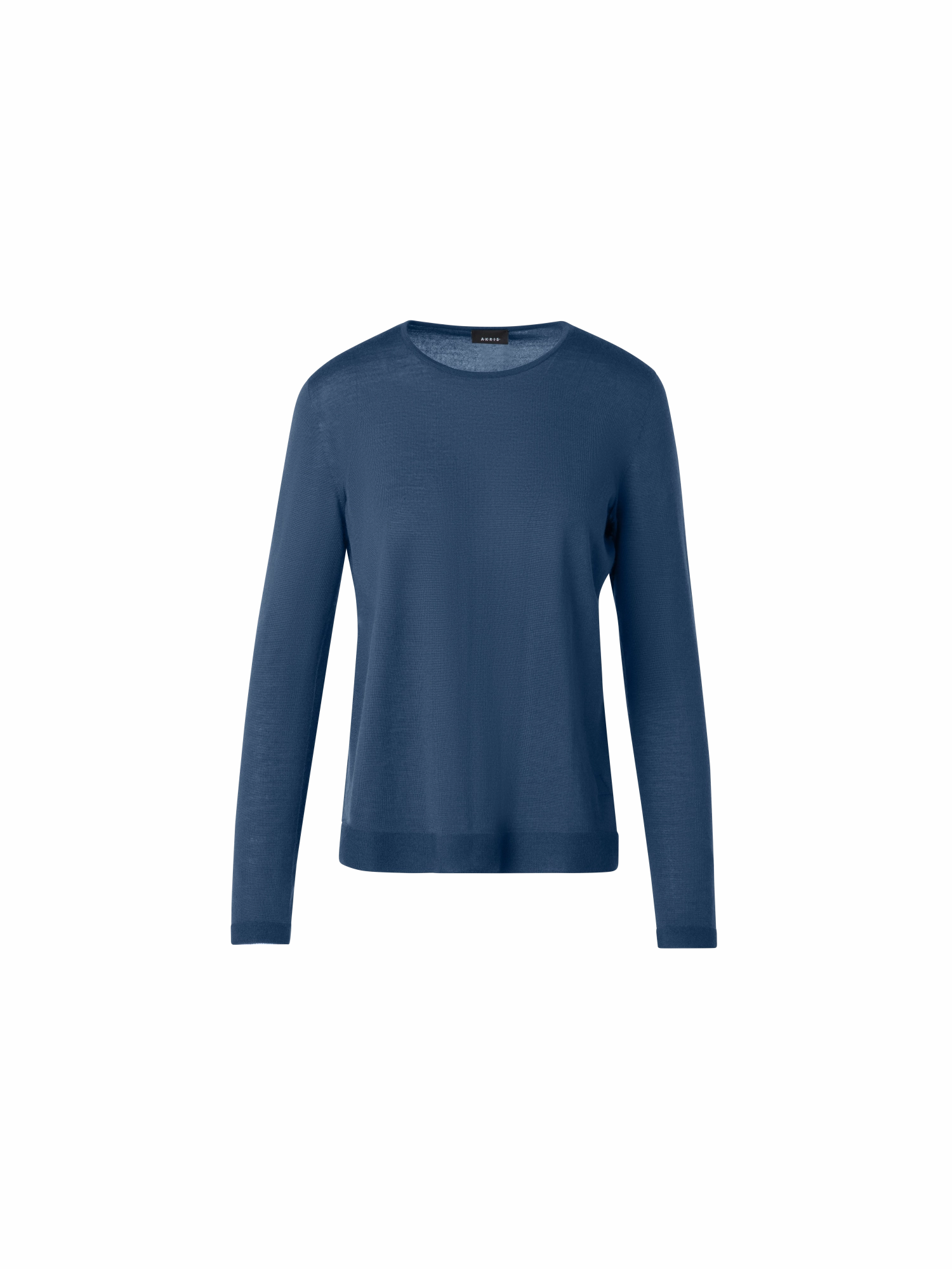 Snug feel Seamless Crew Neck Sweater in Cashmere Silk