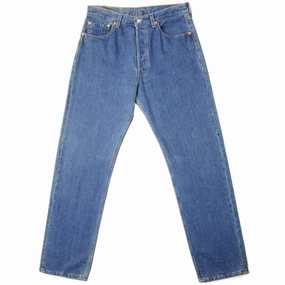 VINTAGE LEVIS 501 JEANS INDIGO 1990'S SIZE W32 L31 MADE IN USA Parent Style Evening Stroll Festival Outfit