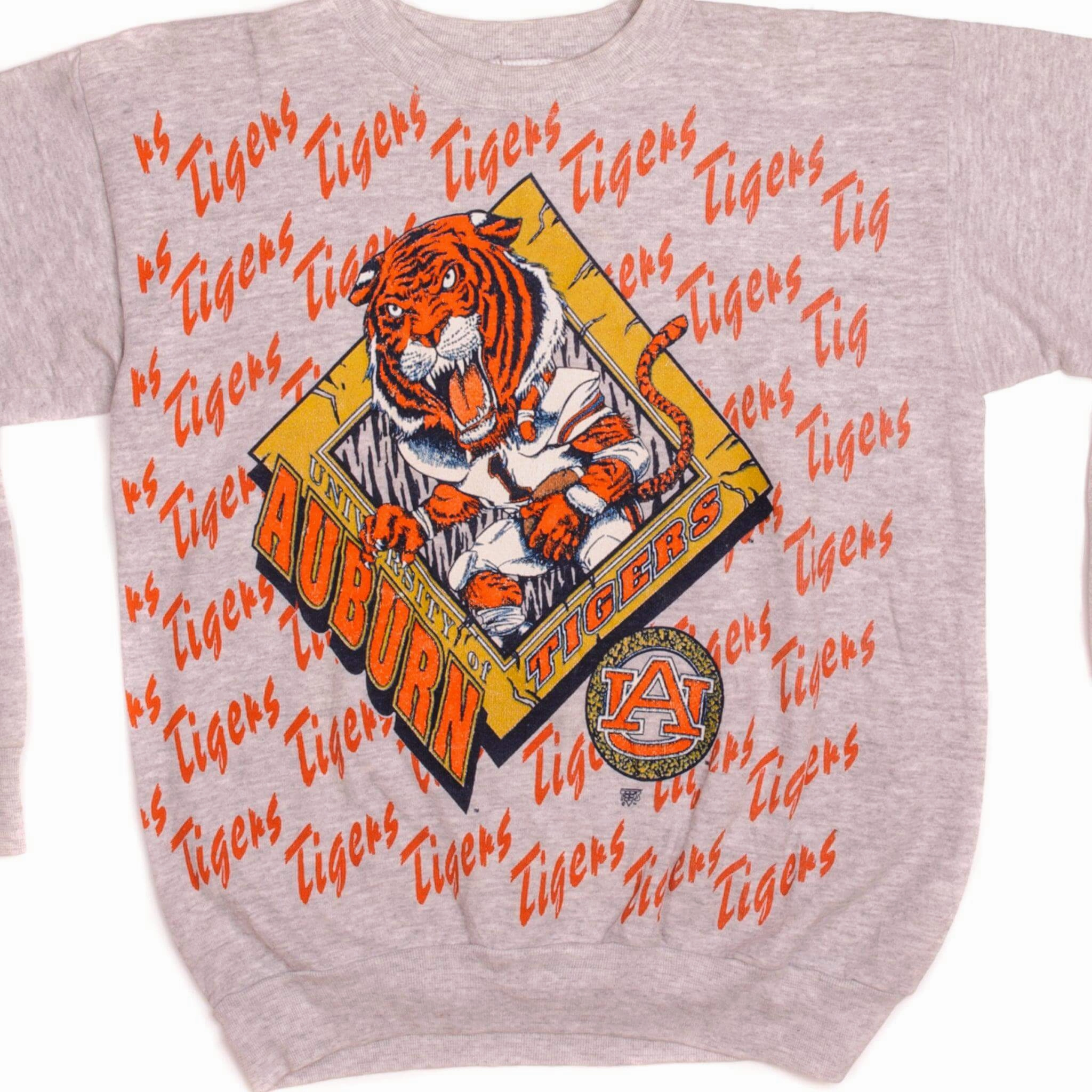Breathable Material Timeless Bold VINTAGE AUBURN UNIVERSITY TIGERS SWEATSHIRT SIZE LARGE MADE IN USA