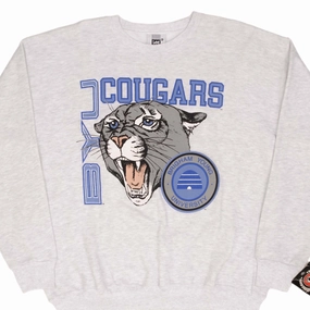 VINTAGE BYU BRIGHAM YOUNG UNI COUGARS 1990S SWEATSHIRT XL MADE IN USA DEADSTOCK Layer Bold