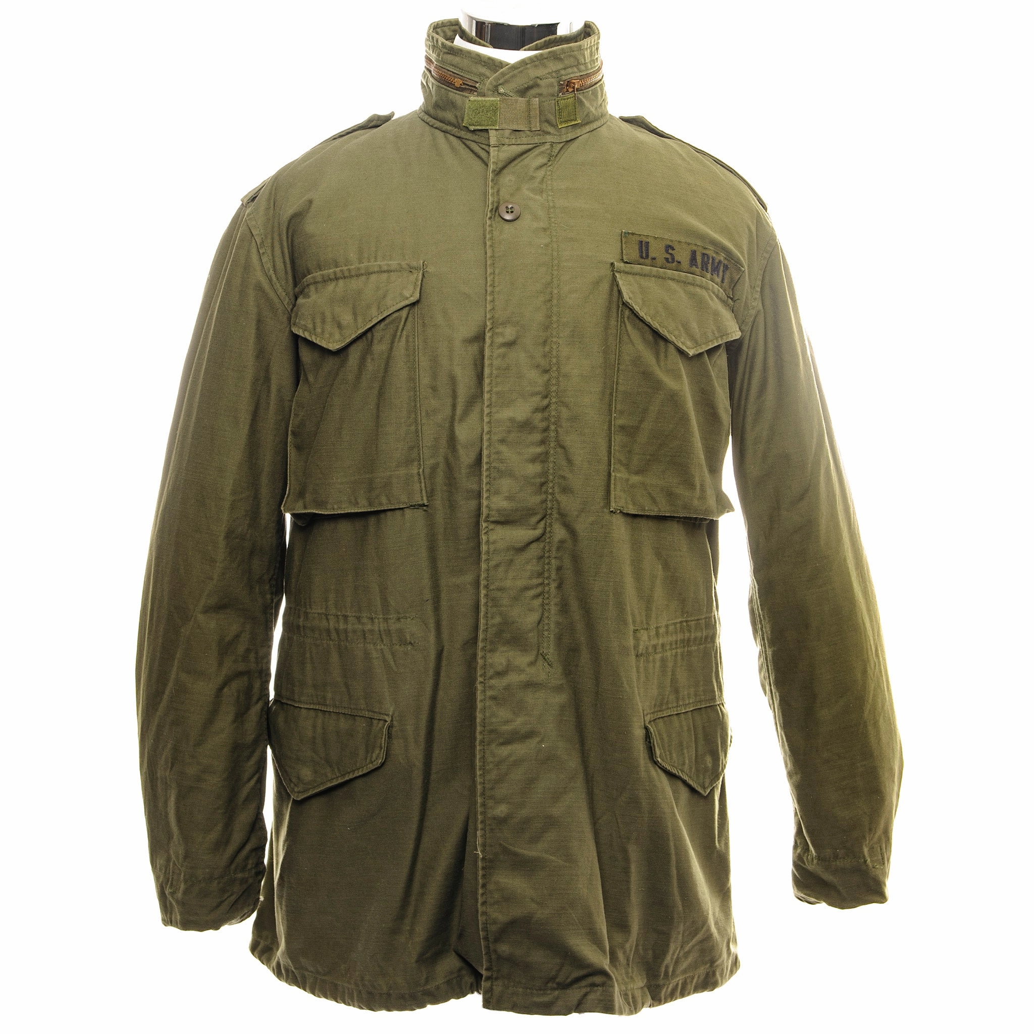 VINTAGE US ARMY M-1965 M65 FIELD JACKET 1978 SIZE MEDIUM LONG DEADSTOCK Blush