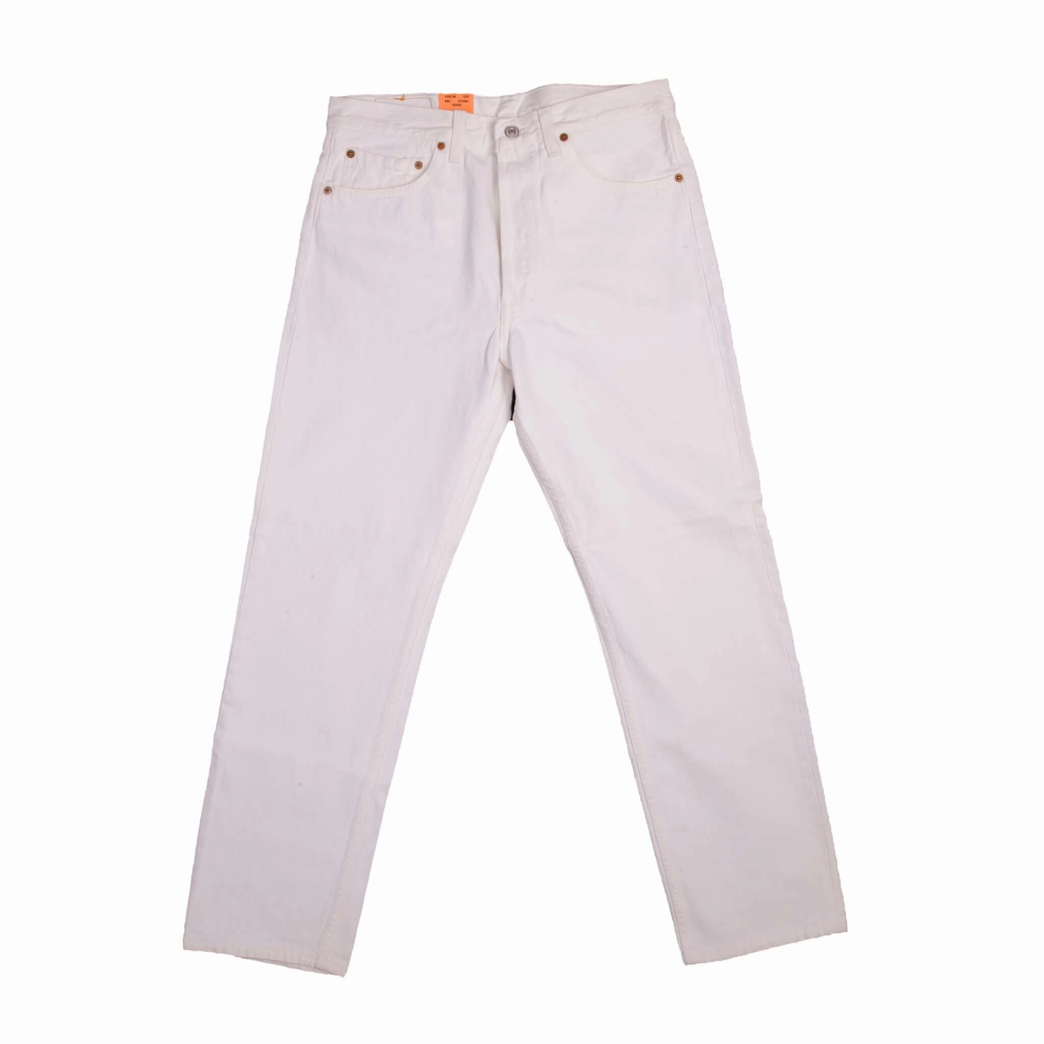 VINTAGE LEVIS 501 WHITE PRESHRUNK JEANS 1993 SIZE 33X30 W33 L30 MADE IN USA DEADSTOCK Durable Triple Stitched Seams