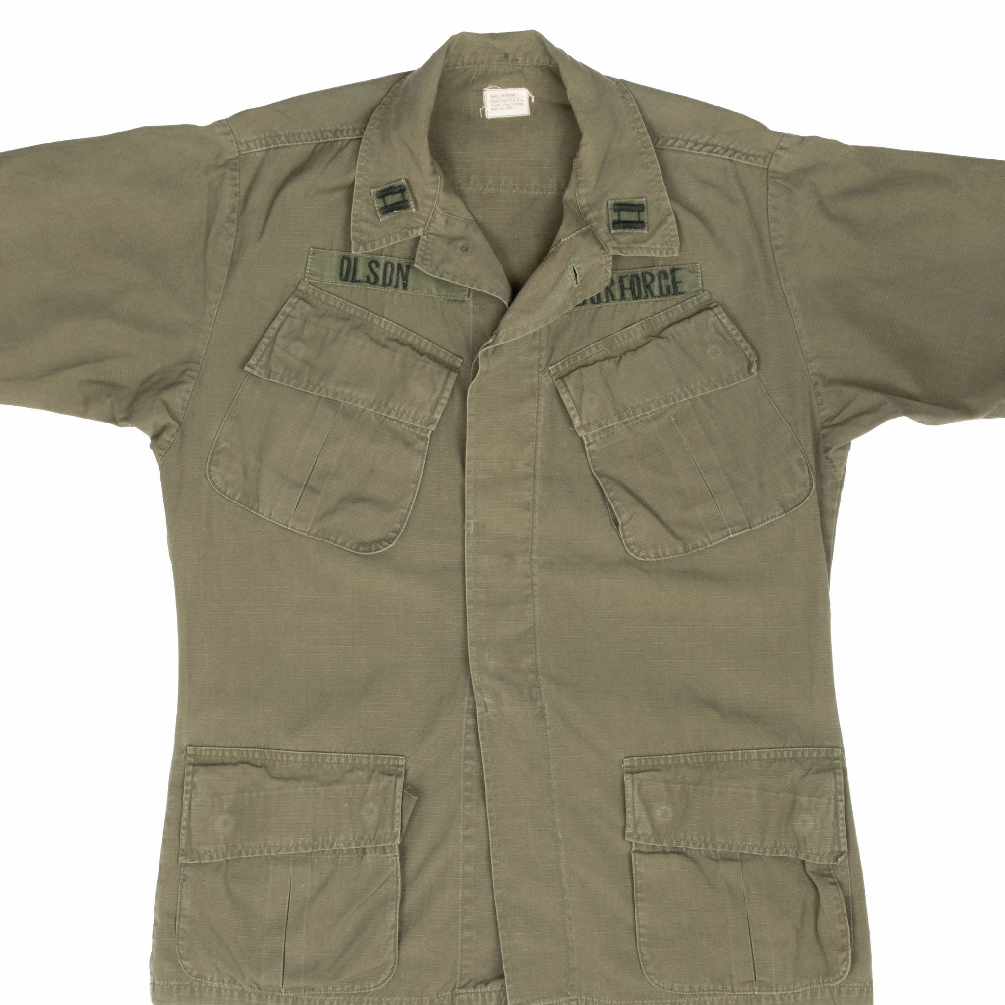 Meditation Zip-up VINTAGE USAF AIR FORCE COMBAT JACKET RIP STOP 1968 VIETNAM WAR SMALL REGULAR