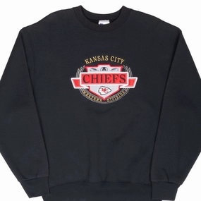VINTAGE NFL KANSAS CITY CHIEFS EMBROIDERED 1990S SWEATSHIRT LARGE MADE IN USA Urban Layer skiing suitable