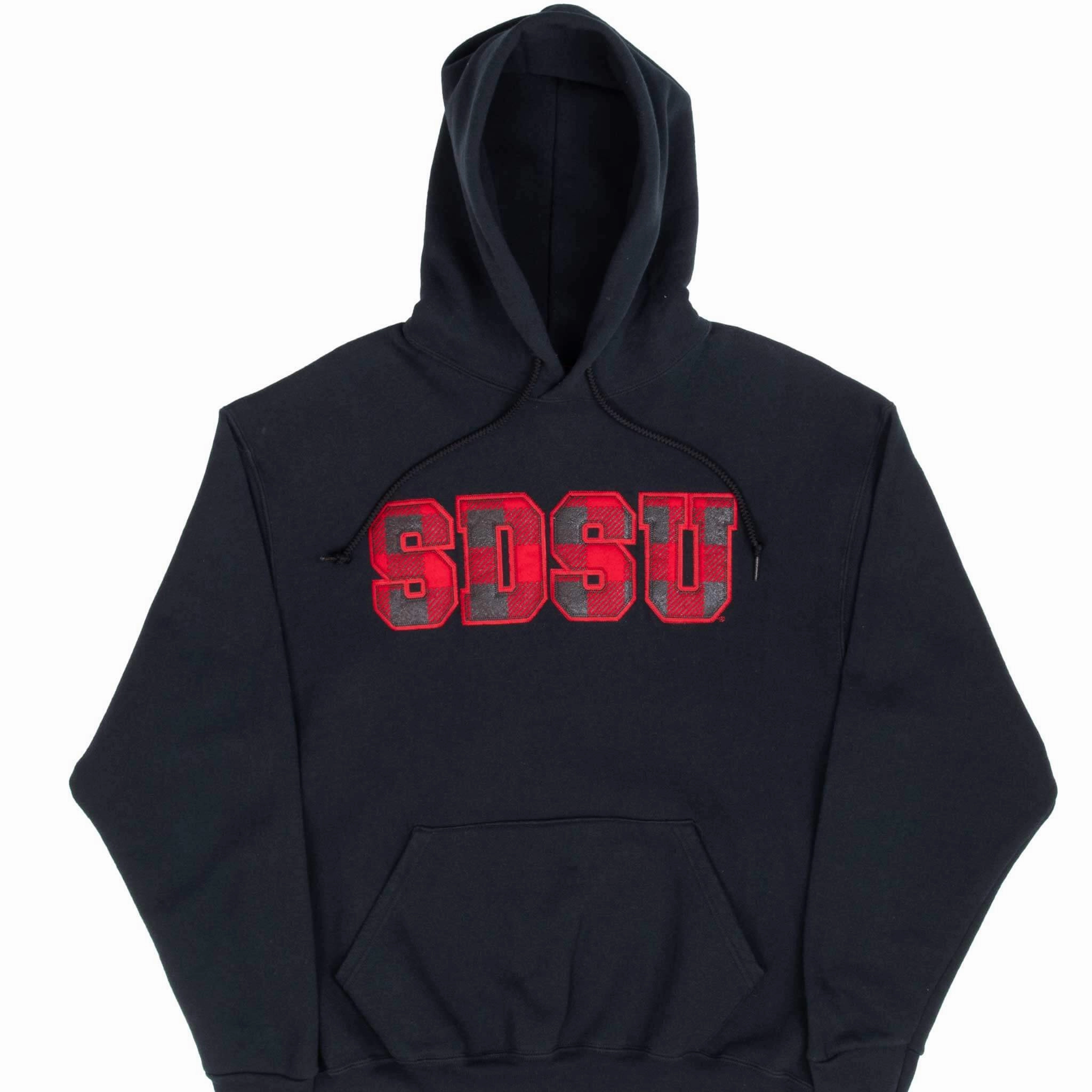 VINTAGE SAN DIEGO STATE UNIVERSITY HOODIE SWEATSHIRT 1990S LARGE MADE IN USA Brand Identity