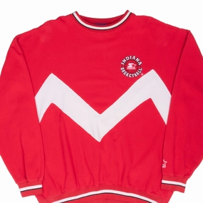 Relaxed Layers Neutral palette VINTAGE NCAA INDIANA BASKETBALL EMBROIDERED STARTER SWEATSHIRT 1990S XL