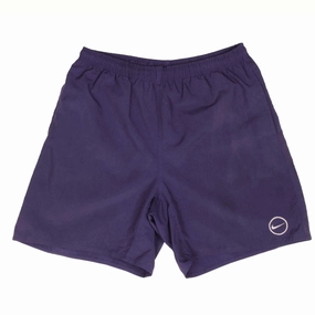 VINTAGE NIKE SWOOSH PURPLE SWIMMING SHORTS TRUNK 1990S SIZE MEDIUM Athletic Comfort