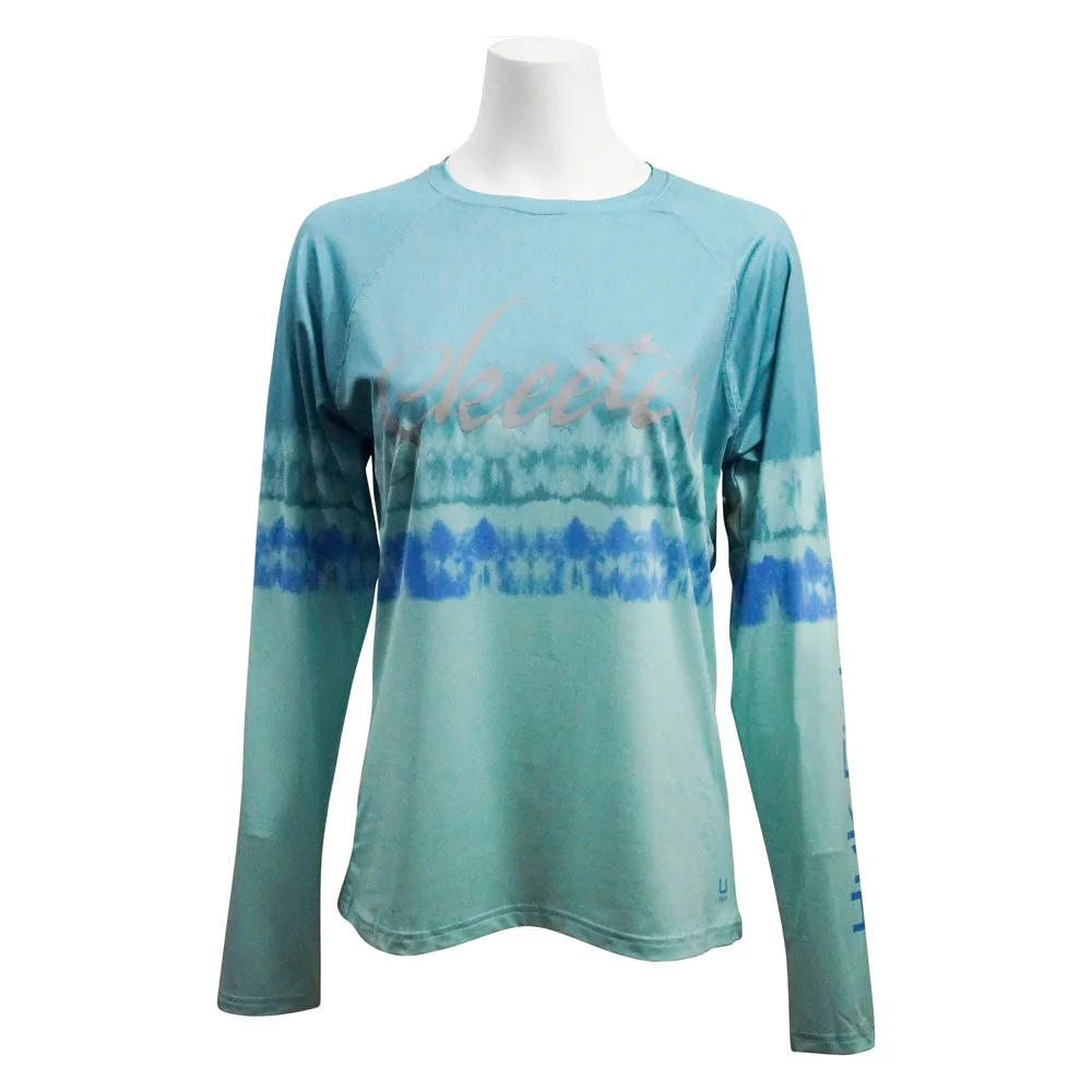 Skeeter Huk Ladies Pursuit Long Sleeve - Salt Dye Neutral Colors Chilly Day Wear
