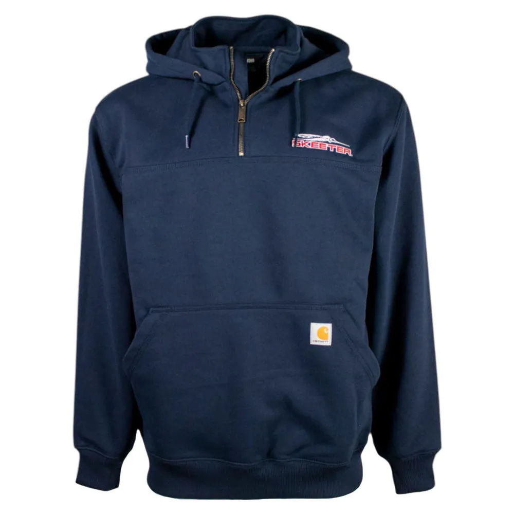 Skeeter Carhartt Navy Rain Defender Paxton Quarter Zip Bat like