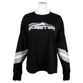 Sporty Vibe Skeeter Ladies Boxy Varsity Long Sleeve