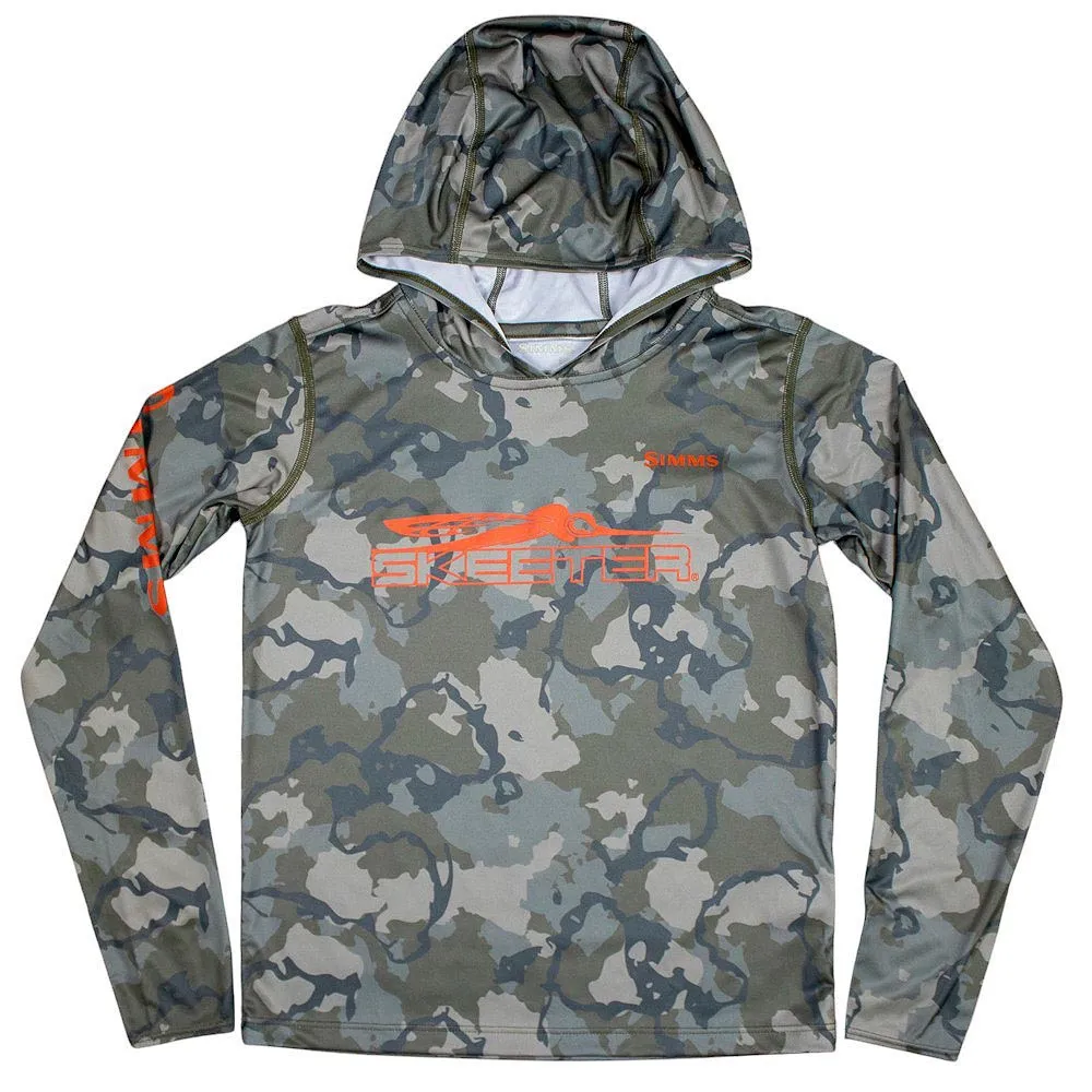 Chill Comfort Wear Skeeter Simms Kid's Camo Olive Solar Hoody