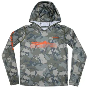 Chill Comfort Wear Skeeter Simms Kid's Camo Olive Solar Hoody