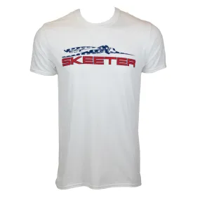 Breathable Mesh Panels Skeeter Stars Tee - White