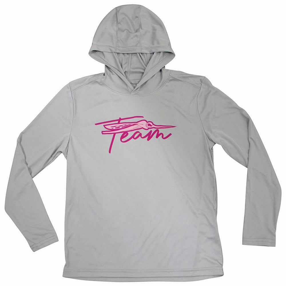 Skeeter Youth Girls Hooded Performance Long Sleeve Oversized style