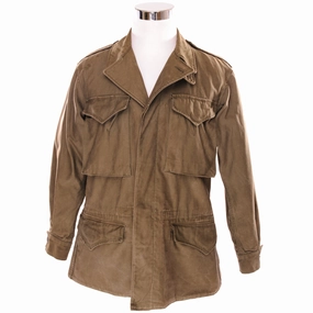 VINTAGE US ARMY M-1943 M43 FIELD JACKET WW2 ERA SIZE 36L Light Coverage Warm Core