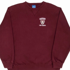 Daily Minimal VINTAGE CHAMPION HARVARD LAW SCHOOL RED SWEATSHIRT 1980S XL MADE IN USA