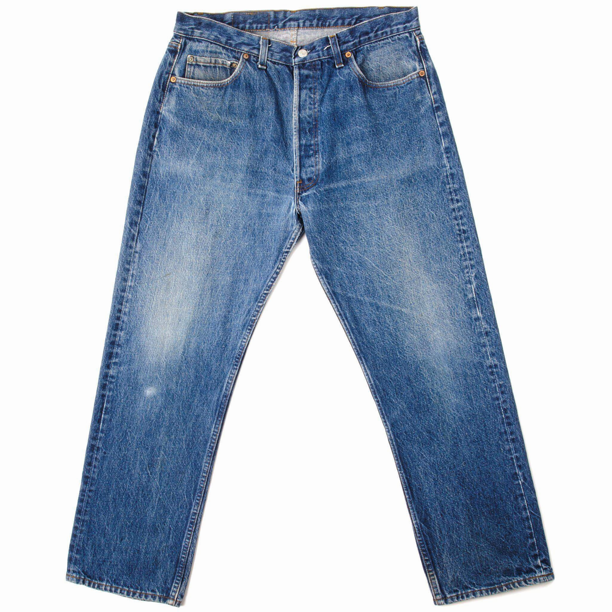 VINTAGE LEVIS 501 JEANS INDIGO 1970-1985 SIZE W34 L28 MADE IN USA Couple Look Modern Minimalist Night Out Smooth