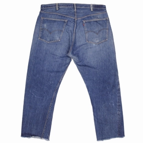 VINTAGE LEVIS 505 INDIGO JEANS SELVEDGE REDLINE BIG E 1970S SIZE 42X30 MADE USA Daily Mix premium design