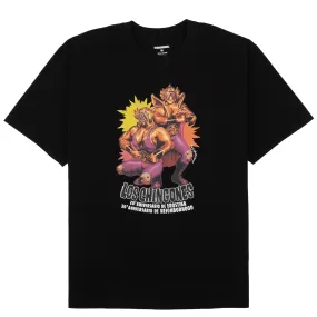 BreathableMeshLining Fit for All Seasons Neighborhood x Erostika Los Chingones Tee - Wrestlers - Black