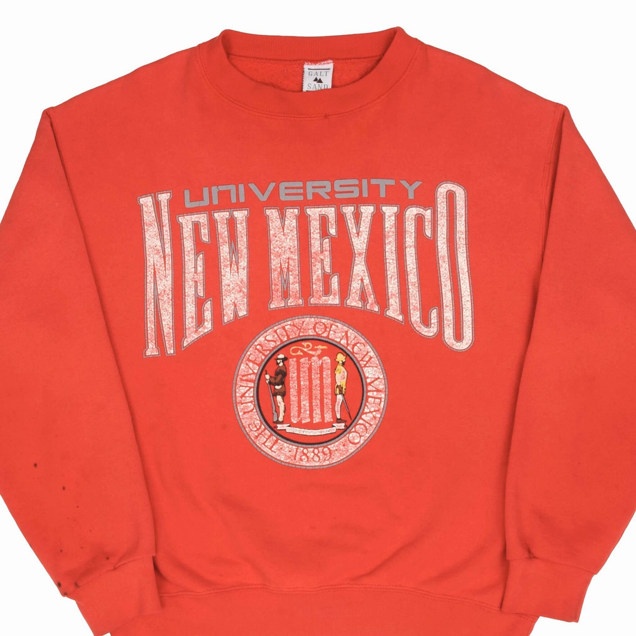 VINTAGE UNIVERSITY OF NEW MEXICO SWEATSHIRT EARLY 1990S SIZE LARGE MADE IN USA Gym Wear