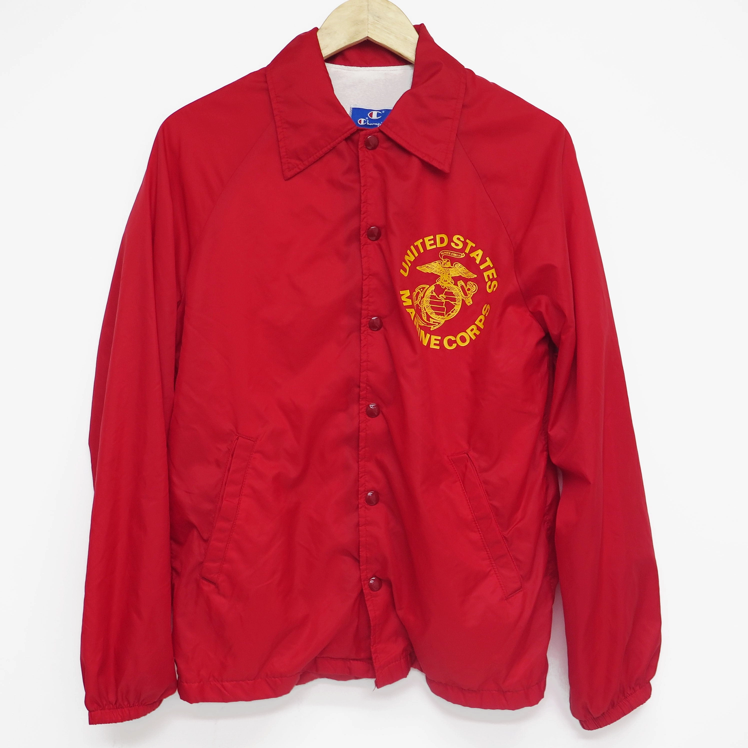 divers Prize USMC US MARINE CORPS COACH JACKET CHAMPION 1980'S SIZE SMALL MADE IN USA