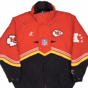 kind suitable for sports games VINTAGE NFL KANSAS CITY CHIEFS PROLINE HEAVY JACKET 1990S SIZE XL