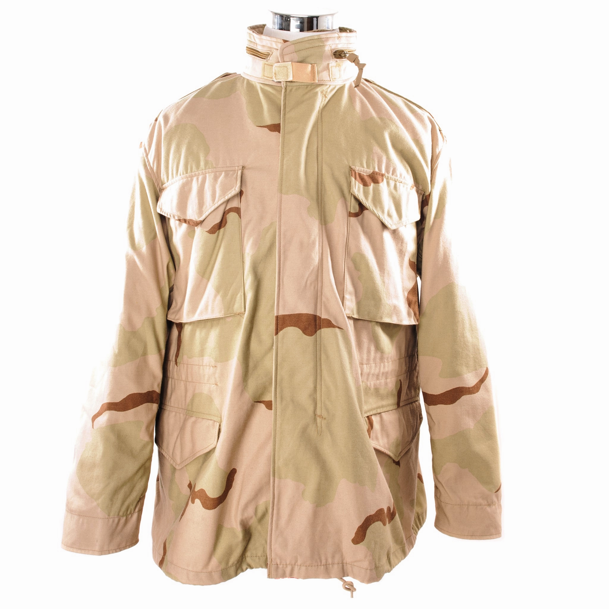 Secure Storage Fashionable Style VINTAGE US ARMY M-1965 M65 FIELD JACKET DESERT CAMO 1999 SIZE LARGE REGULAR DEADSTOCK