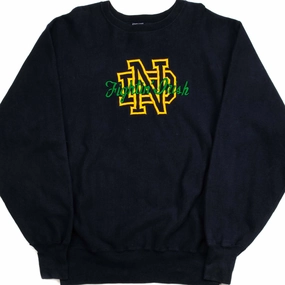VINTAGE CHAMPION REVERSE WEAVE NOTRE DAME SWEATSHIRT 1990S XL MADE USA Lightweight