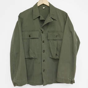 Warm Look VINTAGE US ARMY UTILITY SHIRT HBT 3TH PATTERN FANTASY 1950'S SIZE 36R