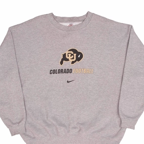 product bow cuteness Comfy Design VINTAGE NIKE NCAA COLORADO BUFFALOES GREY SWEATSHIRT 1990S SIZE XL MADE IN USA