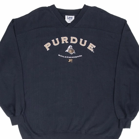 shrink-resistant VINTAGE PURDUE UNIVERSITY BOILERMAKERS EMBROIDERED SWEATSHIRT 1990S XL