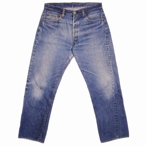 VINTAGE LEVIS 501 JEANS INDIGO 1970-1985 WITH SELVEDGE SIZE W35 L29 MADE IN USA General Fit Couple Look Elegant Summer Vibes