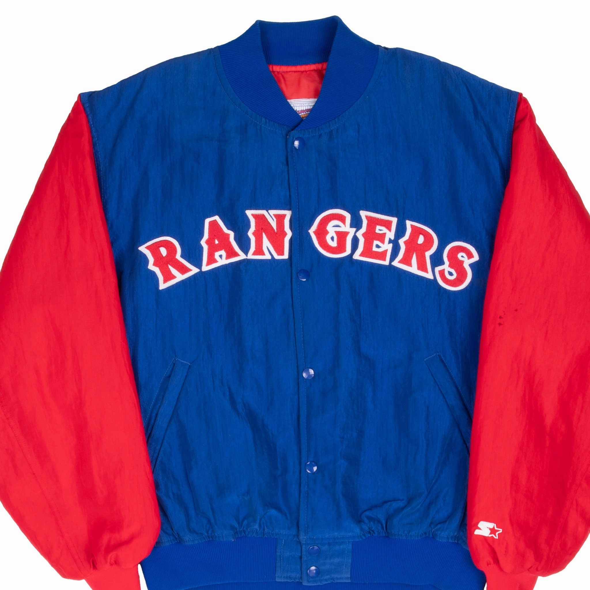 Practical Choice Multi-Season Wear VINTAGE MLB TEXAS RANGERS STARTER BOMBER JACKET 1990S XL MADE IN USA