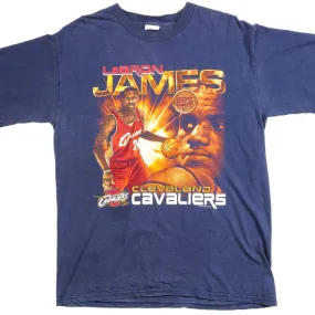 VINTAGE NBA LEBRON JAMES CLEVELAND CAVALIERS TEE SHIRT SIZE LARGE Sport Flex Fit