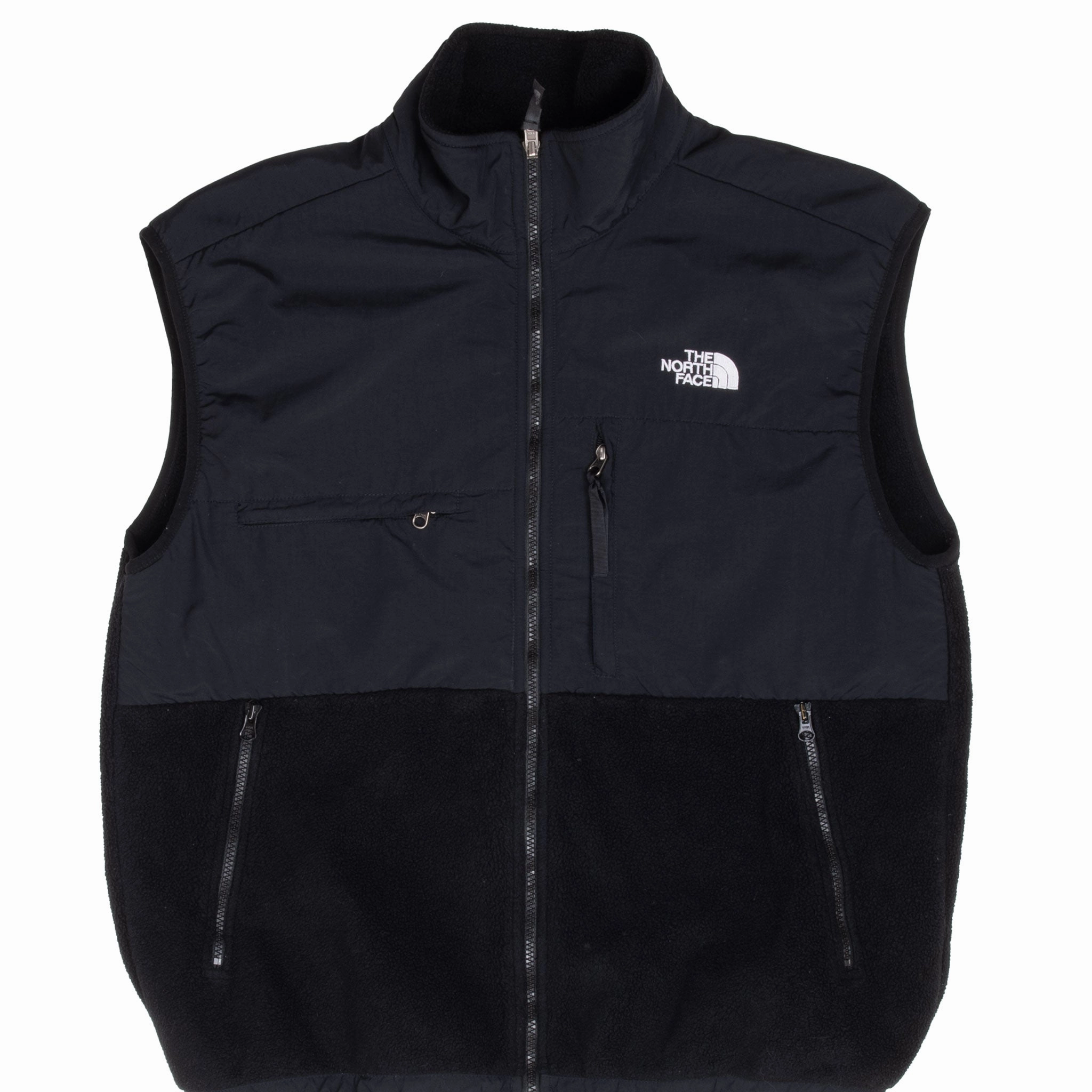 VINTAGE THE NORTH FACE DENALI BLACK FLEECE VEST JACKET LARGE countryside
