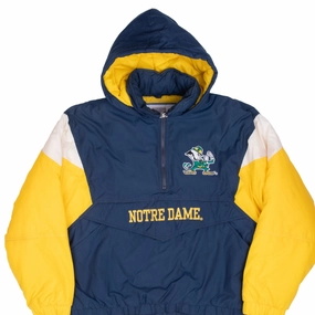 Cold Guard VINTAGE NCAA NOTRE DAME FIGHTING IRISH PULLOVER WINDBREAKER JACKET 1990S LARGE