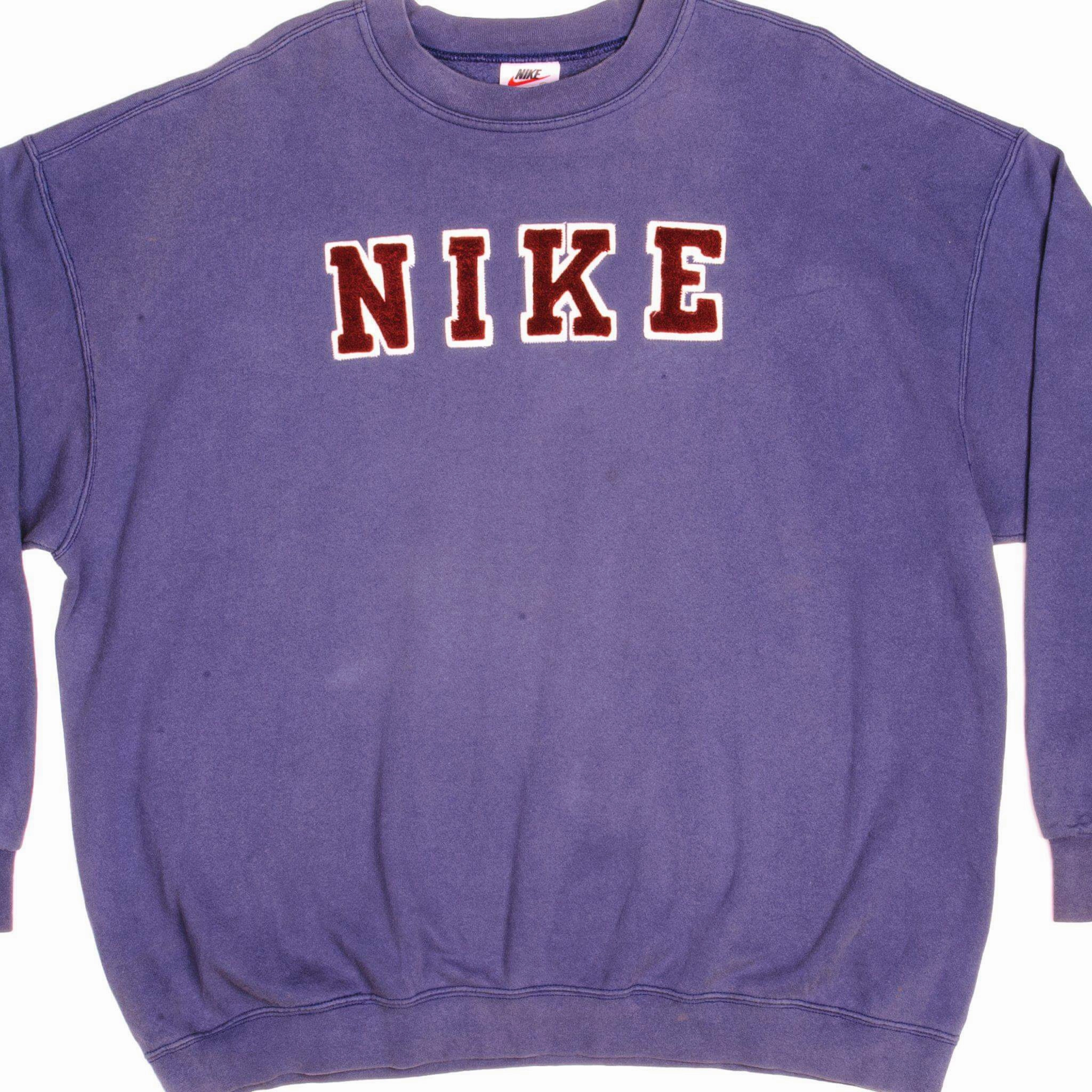 Cold-Weather Gear VINTAGE NIKE PURPLE SWEATSHIRT LATE 90s SIZE 2XL MADE IN USA
