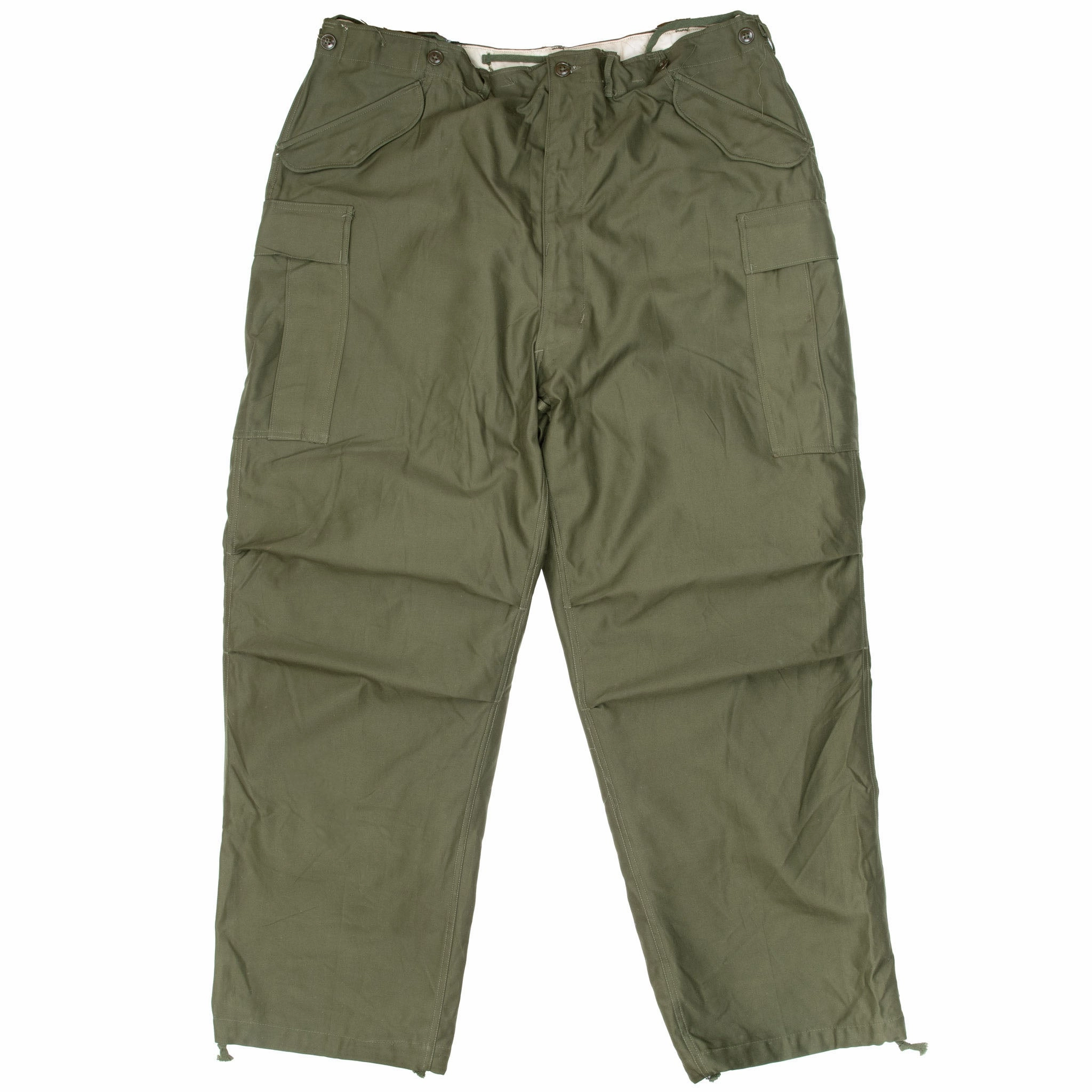 Anti Static Lining VINTAGE US ARMY FIELD TROUSERS PANTS W LINER M51 1951 KOREAN WAR XL LONG NOS