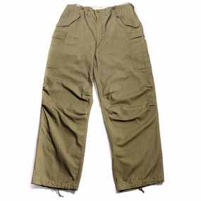 US ARMY FIELD TROUSERS PANTS M-1951 M51 1950'S KOREAN WAR SIZE 38X33 LARGE LONG Breathable Weave Fabric