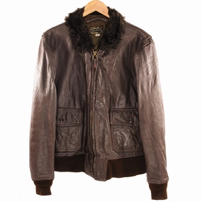 Flexible Mobility ski holiday VINTAGE BRILL BROS LEATHER FLIGHT JACKET 1970S TYPE G1 SIZE 44