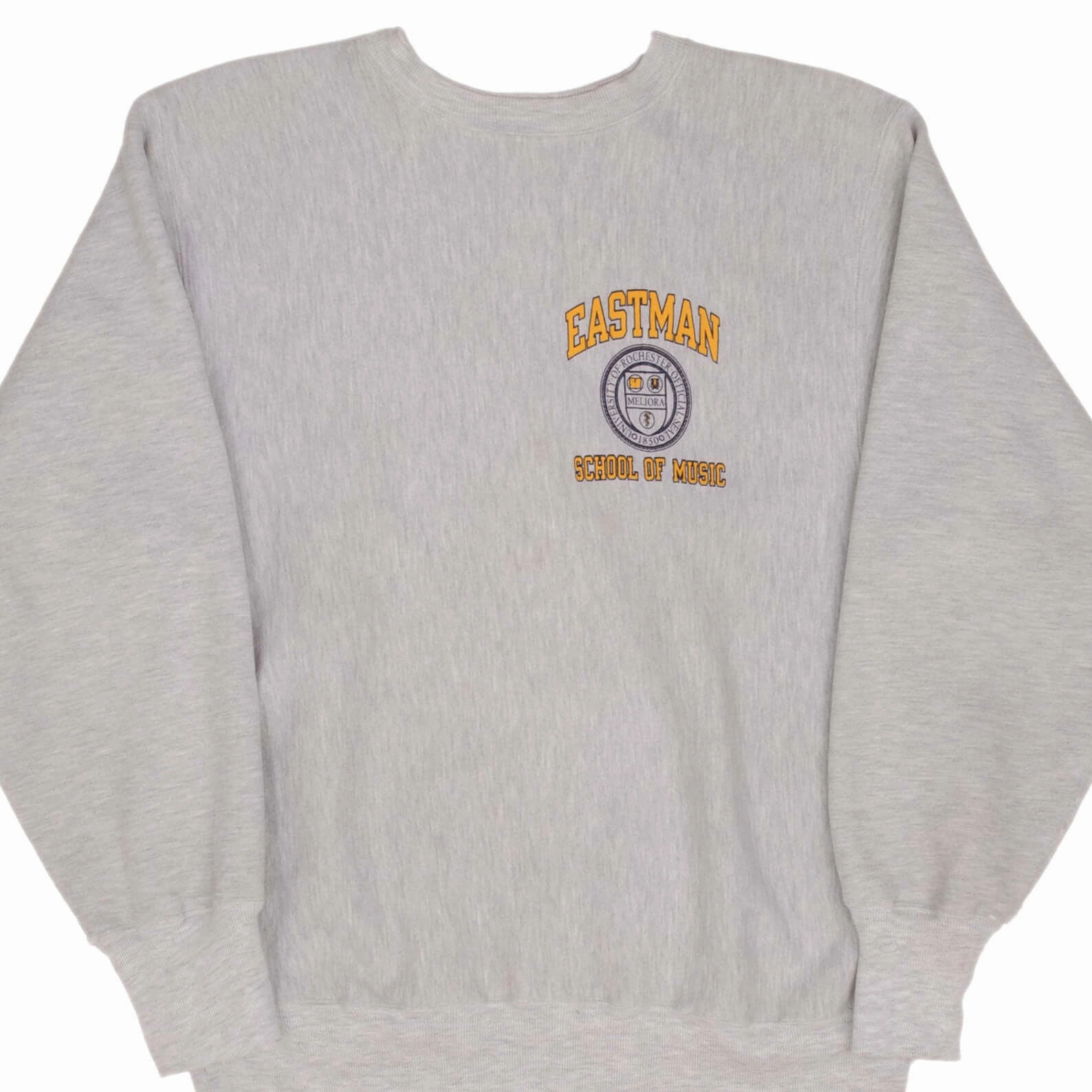 VINTAGE CHAMPION REVERSE WEAVE EASTMAN SCHOOL OF MUSC SWEATSHIRT 1990S LARGE Cozy Basics Cold-Weather Wear