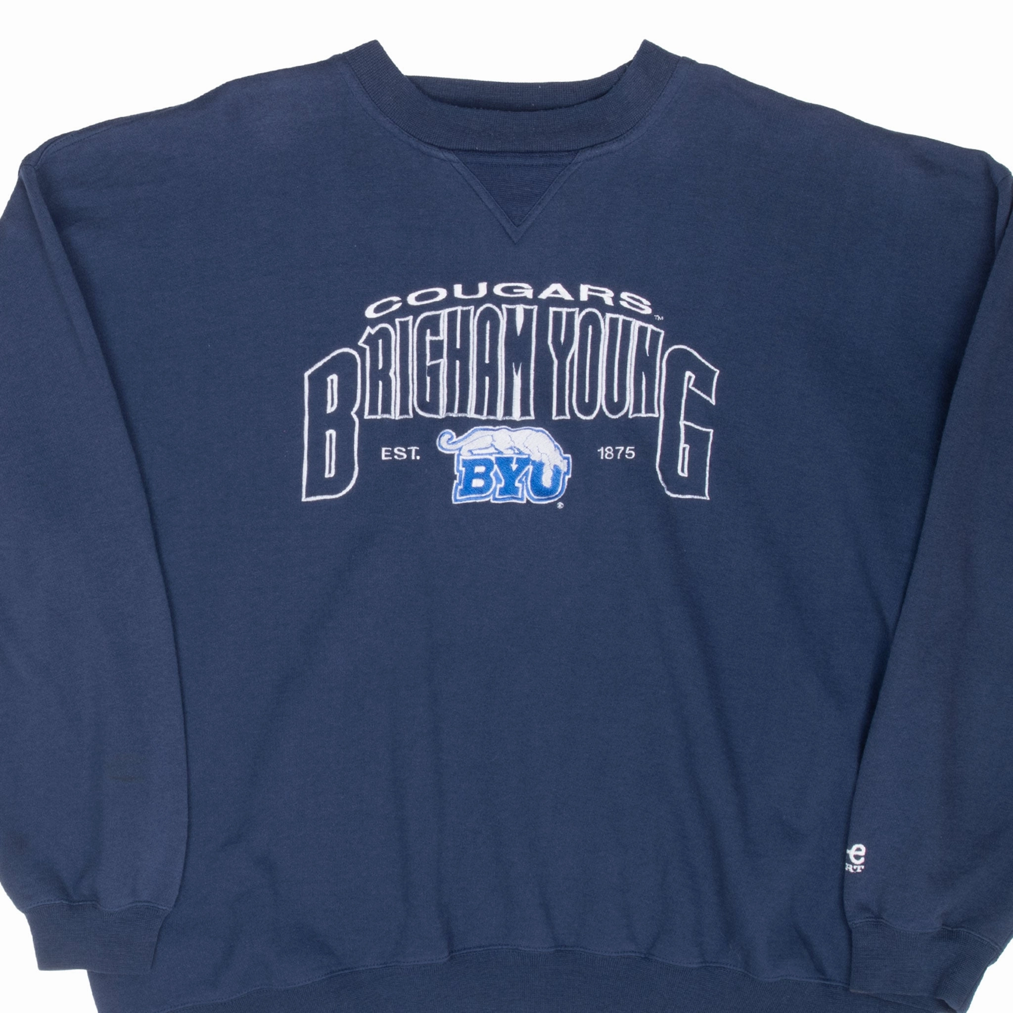 Essential Chic VINTAGE BYU BRIGHAM YOUNG COUGARS 1990S SWEATSHIRT XL