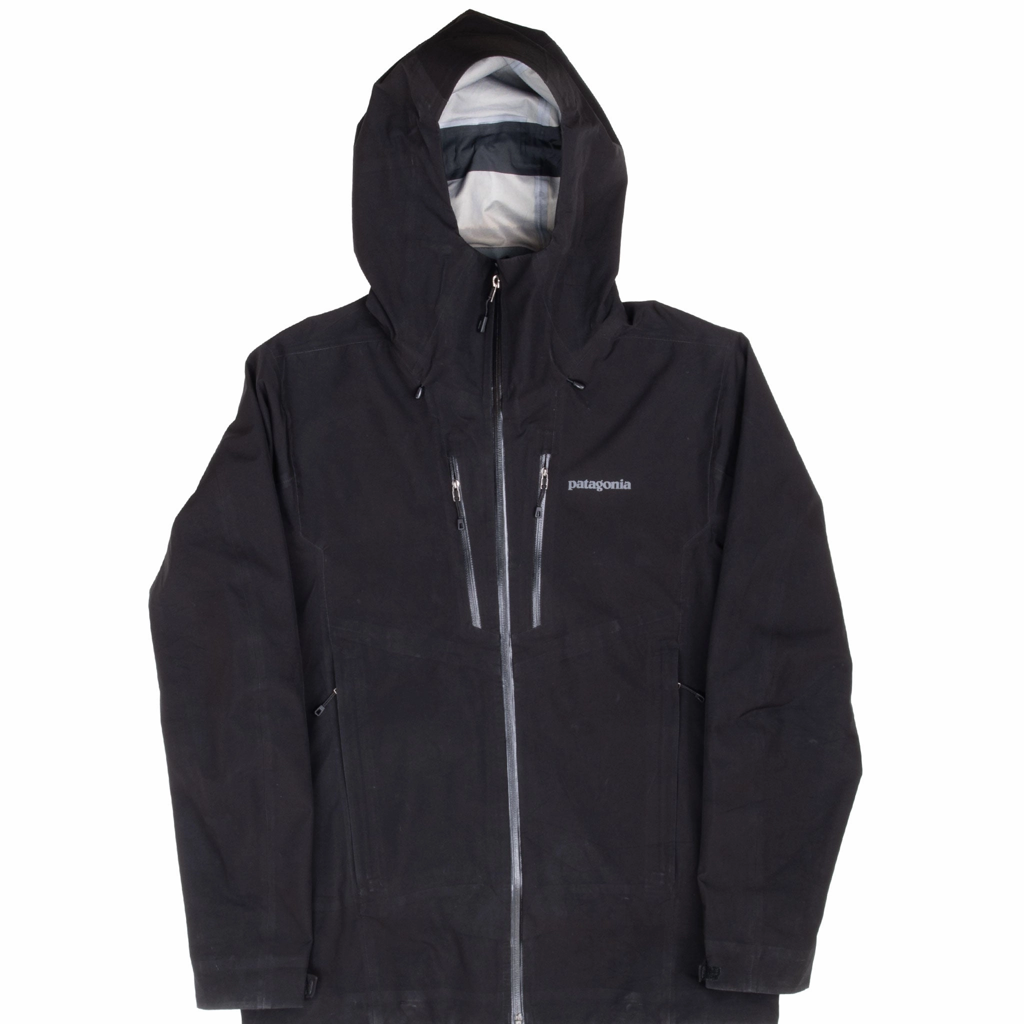 Daily Comfort VINTAGE PATAGONIA MENS STRETCH TRIOLET BLACK RECCO GORETEX JACKET MEDIUM