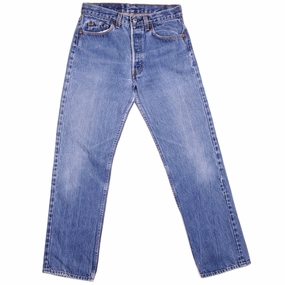 VINTAGE LEVIS 501 JEANS INDIGO 1980s SIZE W29 L29 MADE IN USA Crisp Look Night Out Bold Look