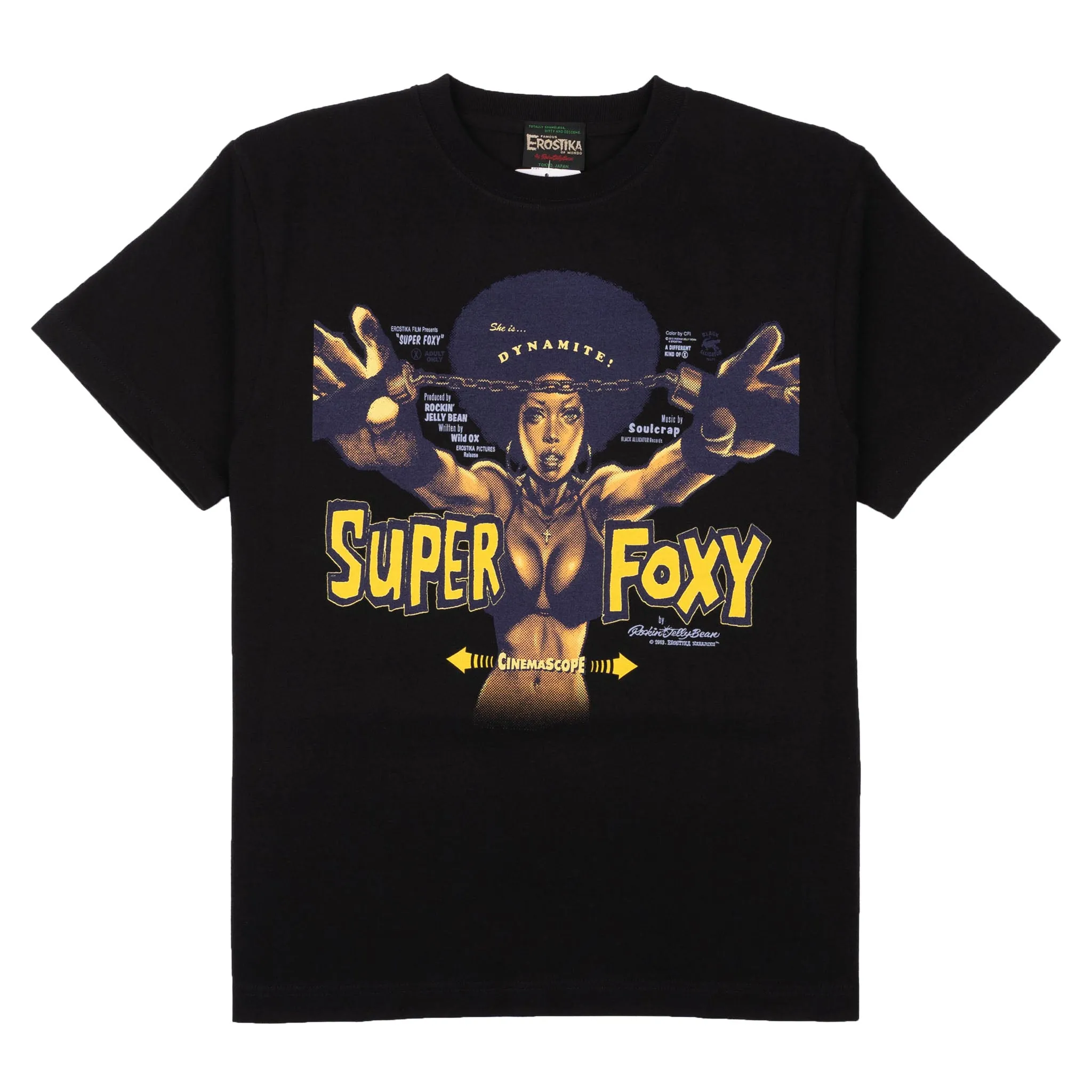 Super Foxy T-Shirt - Black MinimalistStitching Stylish Layer Look