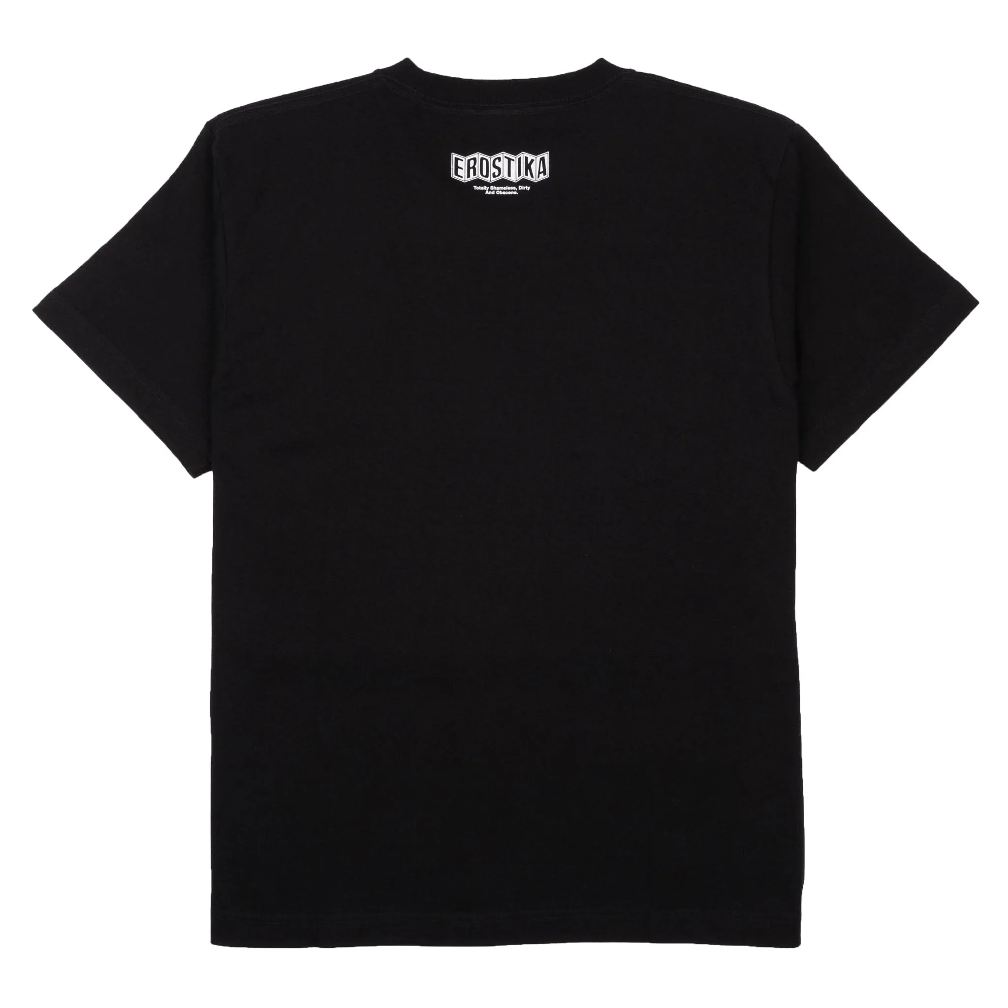 Layered Sleeve Super Foxy T-Shirt - Black